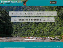 Tablet Screenshot of ecuador-kajak.com